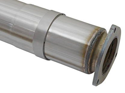 aFe ATLAS 5 IN Aluminized Steel DPF-Back Exhaust System w/Polished Tip - Ford 2017-2026 6.7L