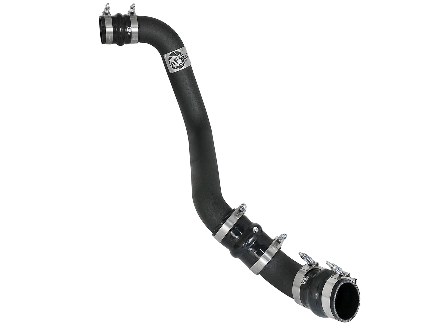 aFe BladeRunner 3 IN Aluminum Hot Charge Pipe Black - Chevy/GMC 2017-2019 6.6L