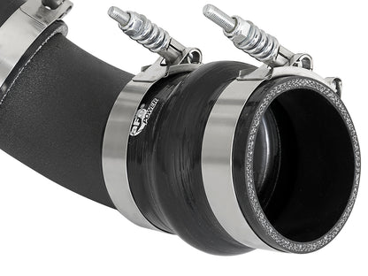 aFe BladeRunner 3 IN Aluminum Hot Charge Pipe Black - Chevy/GMC 2017-2019 6.6L