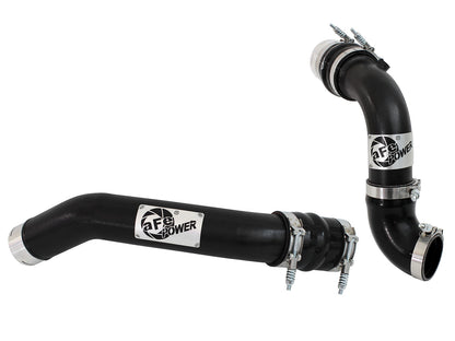 aFe BladeRunner 3 IN Aluminum Hot and Cold Charge Pipe Kit Black - Ford 2011-2016 6.7L