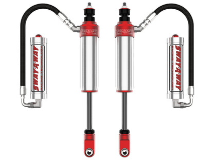 aFe Sway-A-Way 2.5 Front Shock Kit w/ Remote Reservoirs for 0-1.5 IN Lift