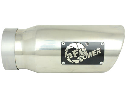 aFe MACH Force-Xp 304 Stainless Steel Clamp-on Exhaust Tip Polished - 49T40501-P12