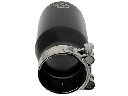 aFe MACH Force-Xp 304 Stainless Steel Clamp-on Exhaust Tip Black - 49T25354-B07