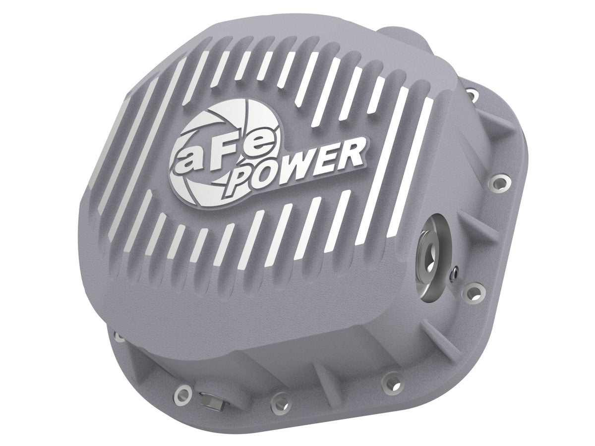 aFe Street Series Rear Differential Cover Raw w/ Machined Fins - Ford 1988-2026