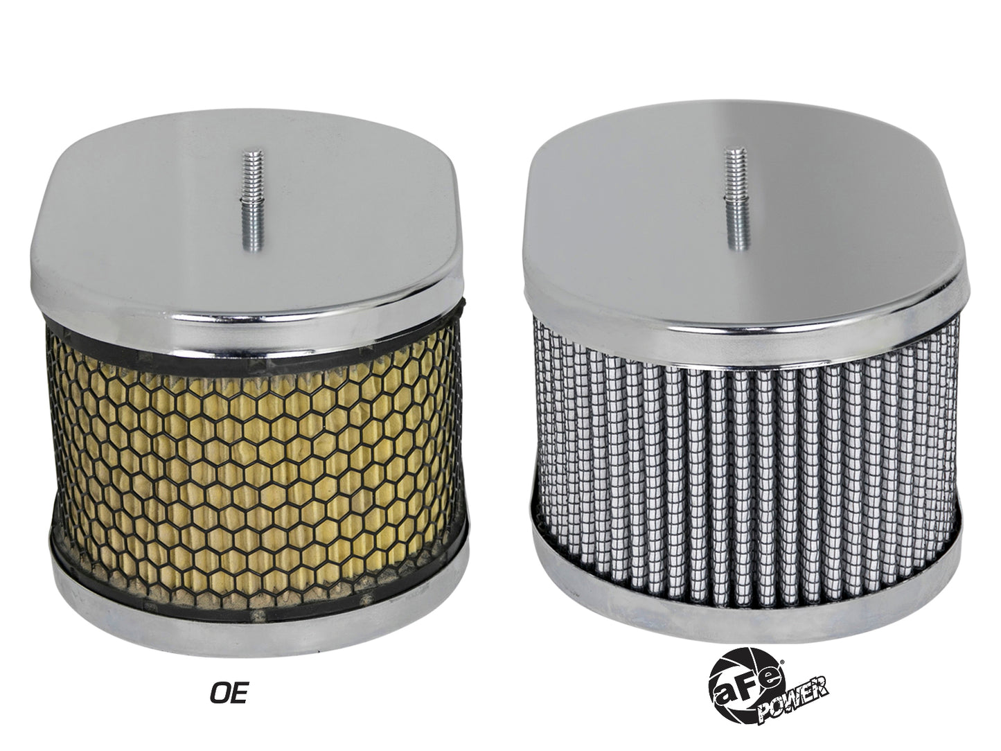 aFe Magnum FLOW Round Racing Air Filter w/ Pro DRY S Media - 11-90009