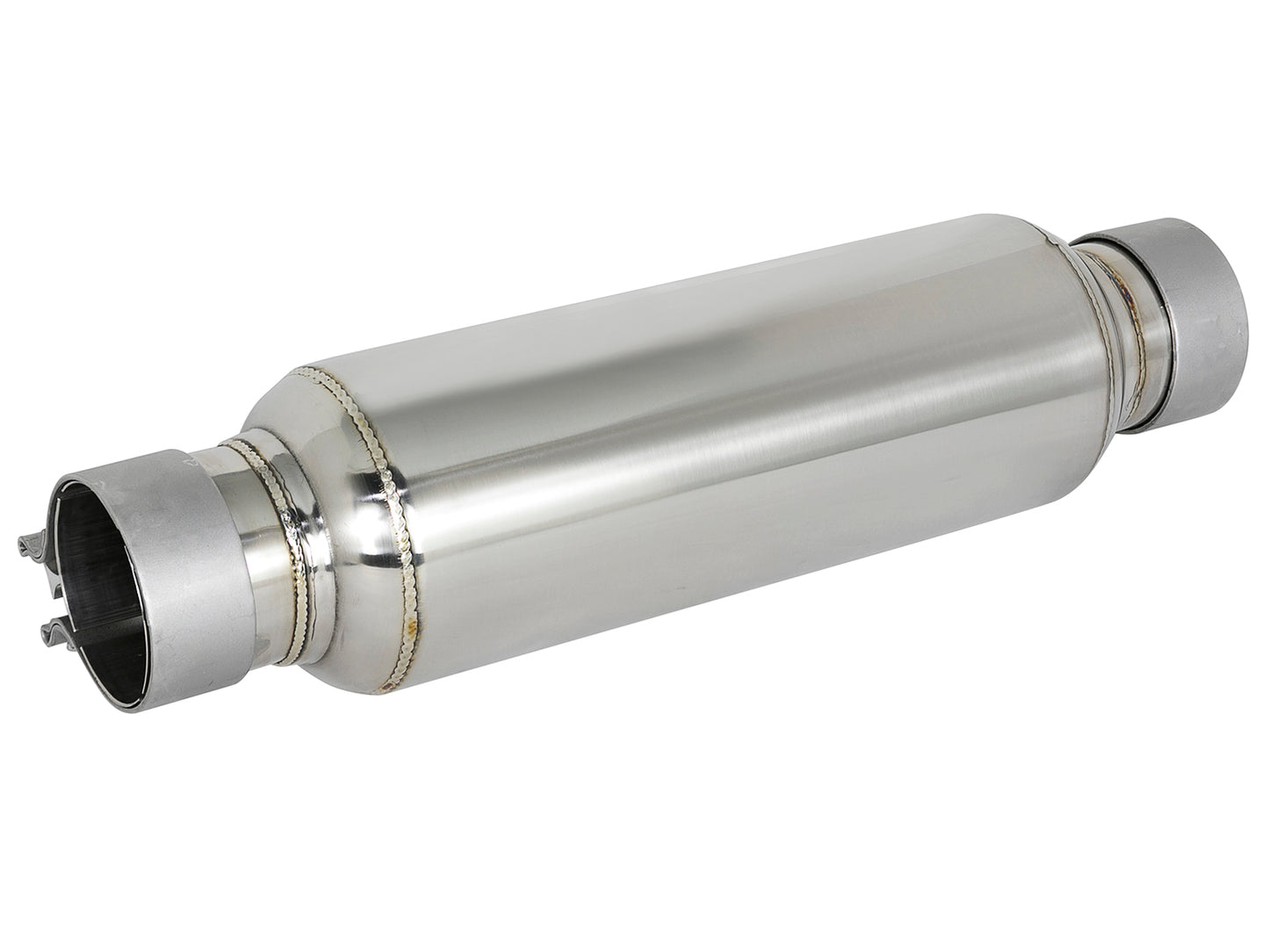 aFe MACH Force-Xp 304 Stainless Steel 2.5 IN Inet/Outlet Resonator 16 IN L