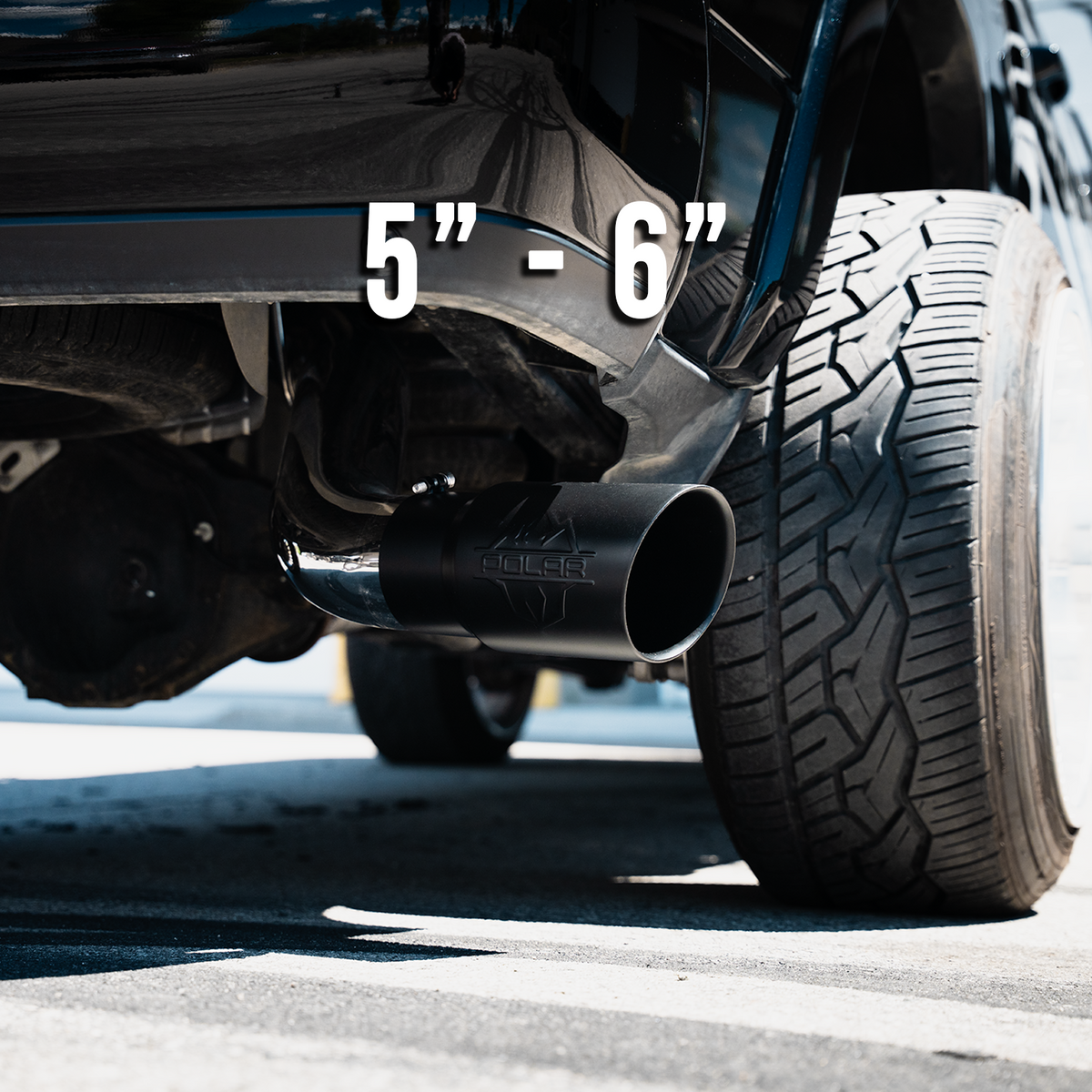 Polar 304SS Black Oval Exhaust Tip