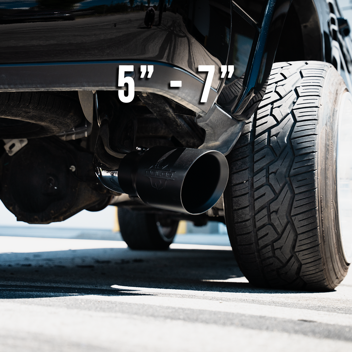 Polar 304SS Black Oval Exhaust Tip