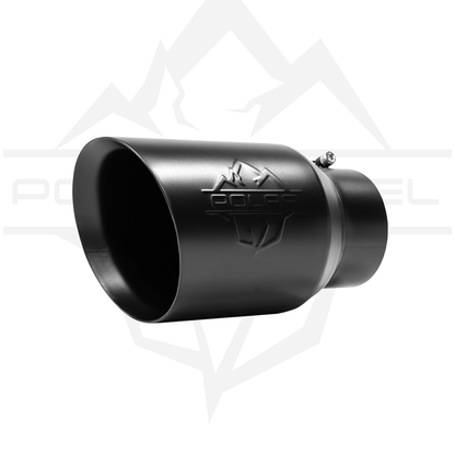 Polar 304SS Black Oval Exhaust Tip