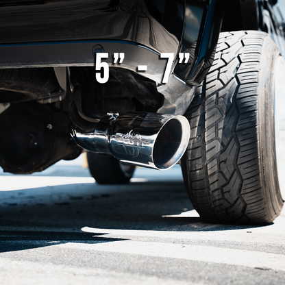 Polar 304SS Polished Oval Exhaust Tip