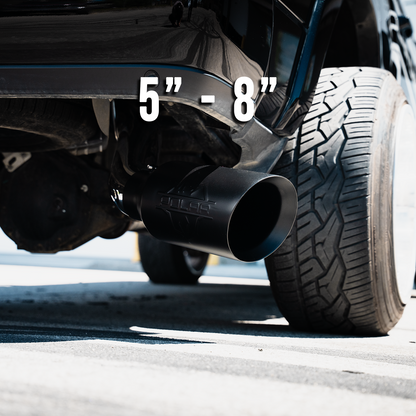 Polar 304SS Black Oval Exhaust Tip