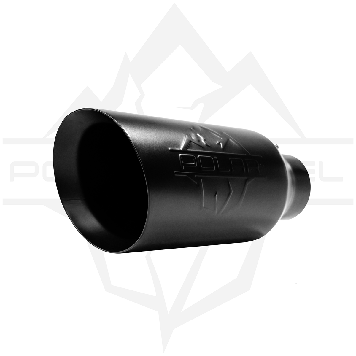 Polar 304SS Black Oval Exhaust Tip