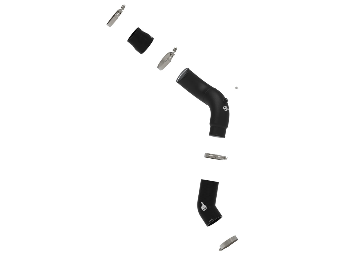 aFe BladeRunner 2-1/2 IN to 3 IN Aluminum Cold-Side Charge Pipe Black