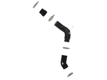 aFe BladeRunner 2-1/2 IN to 3 IN Aluminum Cold-Side Charge Pipe Black