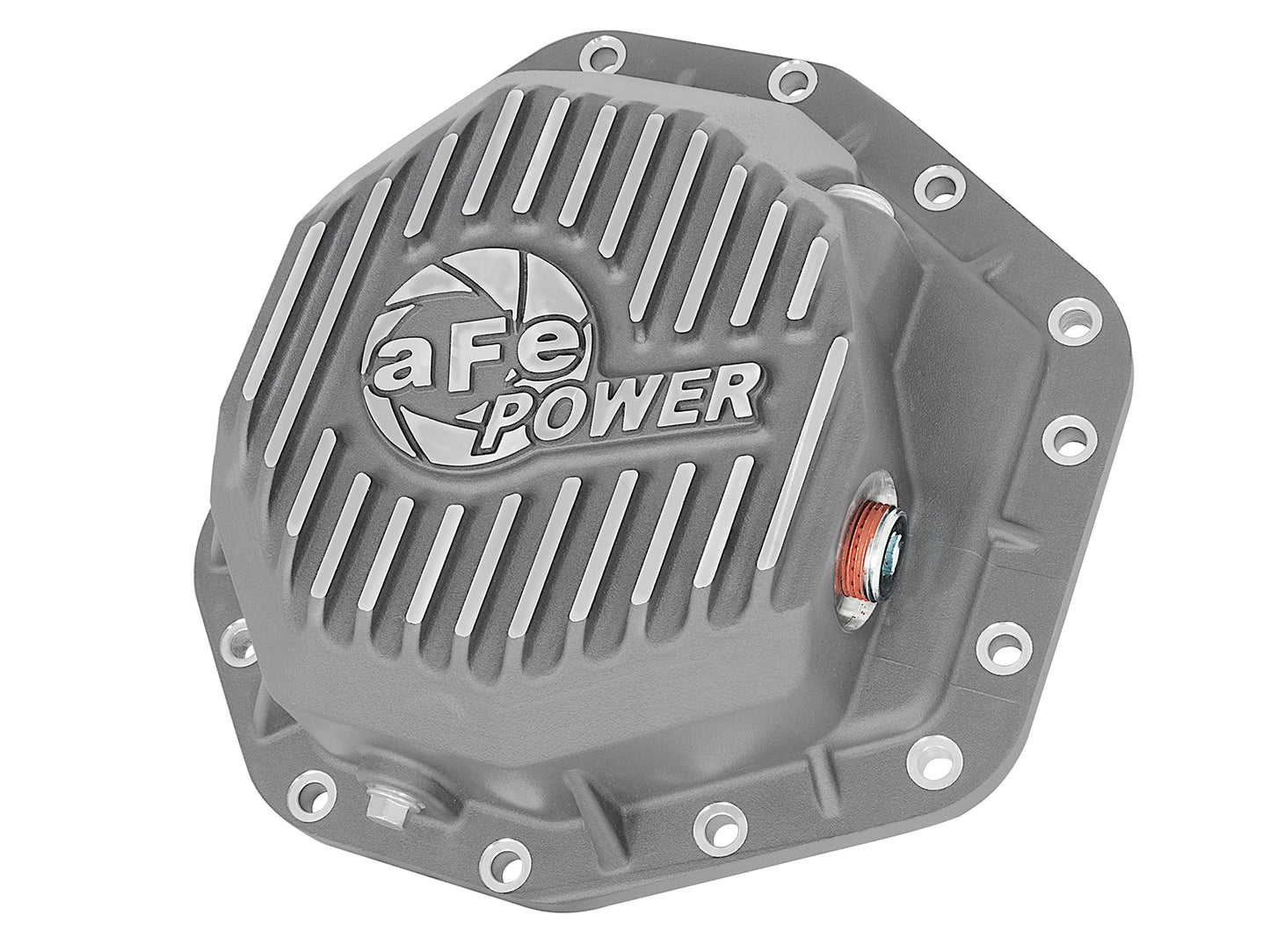 aFe Street Series Rear Differential Cover Raw w/ Machined Fins - Ford 2017-2023 6.7L - Axle Type Dana M275