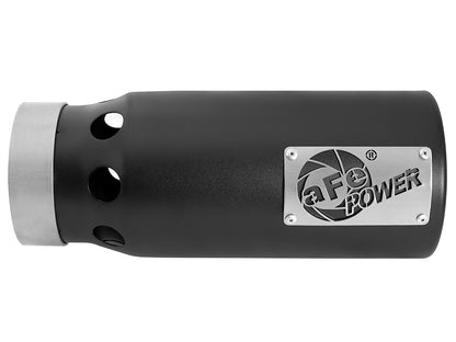 aFe SATURN 4S 409 Stainless Steel Clamp-on Exhaust Tip Black Right Side Exit
