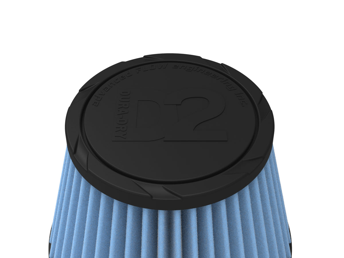 aFe Universal Clamp-On Air Filter w/ D2 Dura-Dry Media - 21-55505V