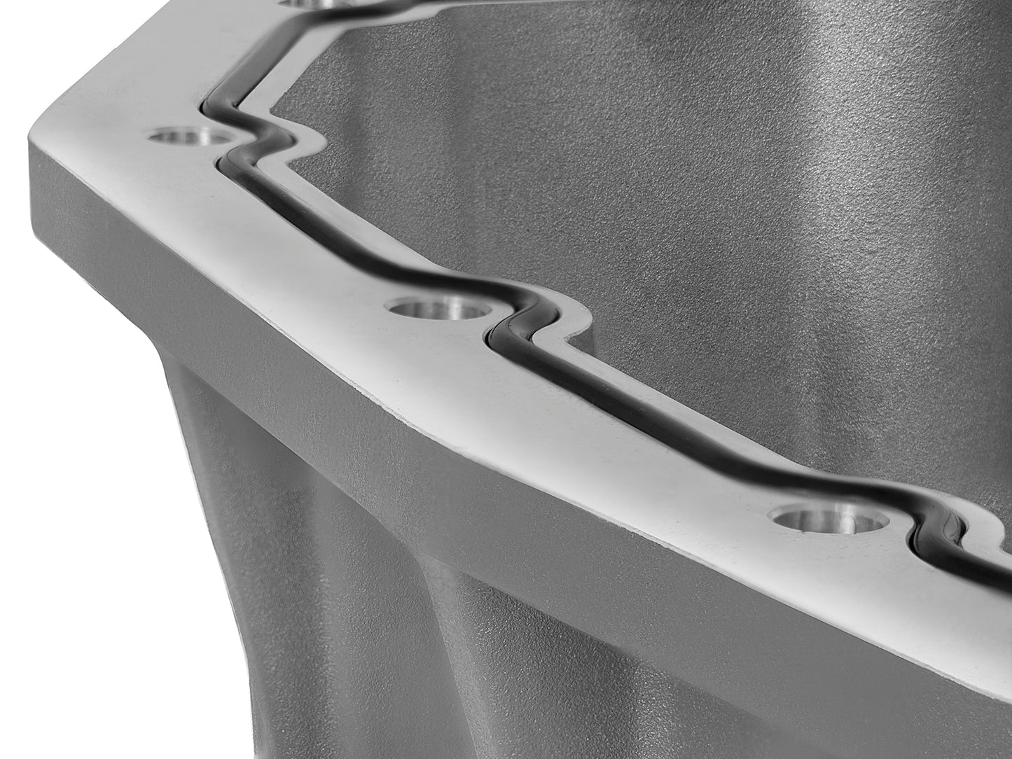 aFe Street Series Engine Oil Pan Raw w/ Machined Fins - Ford 2011-2026 6.7L