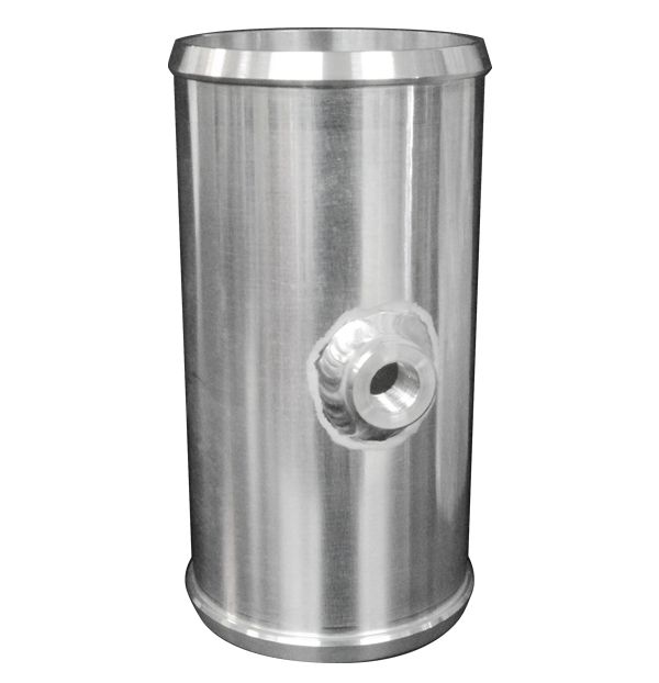 PPE Billet Aluminum Coupler 1/8 Inch Npt 2.5 Inch OD X 5.0 Inch Long