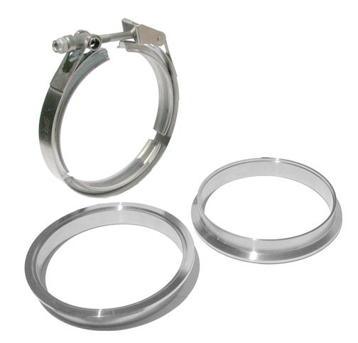 PPE 5.0 Inch QR Aluminum V-Band 3 Piece Set 1C 1M 1F