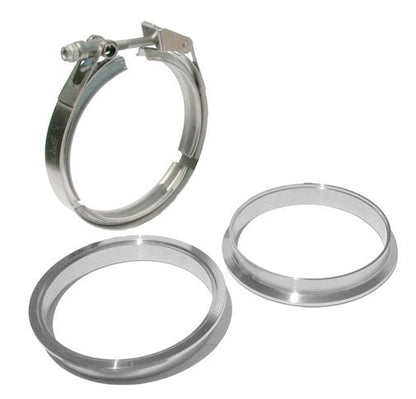PPE 5.0 Inch QR Aluminum V-Band 3 Piece Set 1C 1M 1F