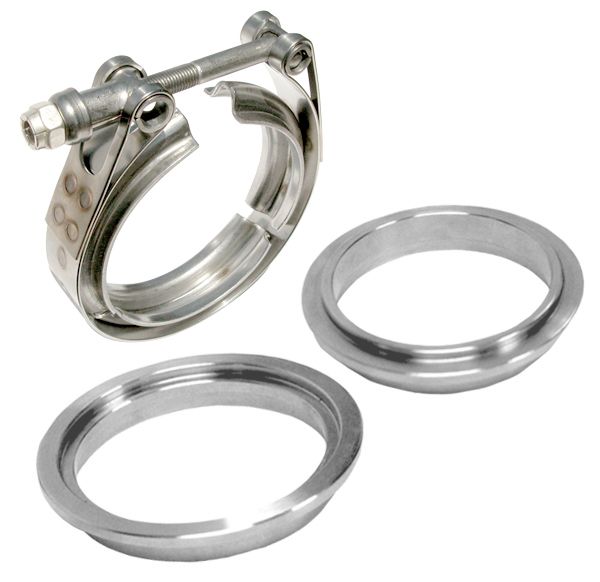 PPE 4 Inch V Band 3 Piece Set 1C 1M 1F Aluminum