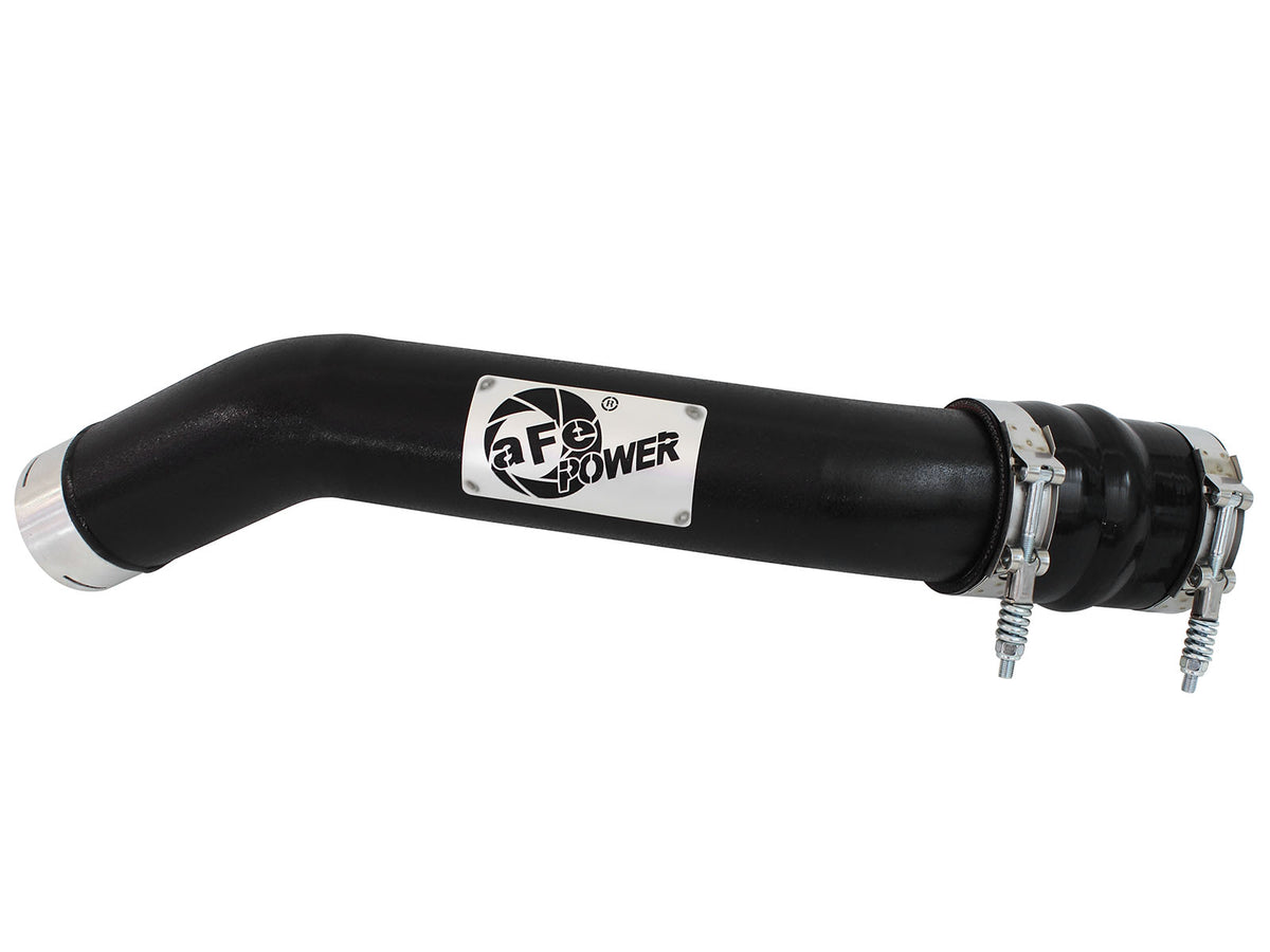 aFe BladeRunner 3 IN Aluminum Hot Charge Pipe Black - Ford 2011-2016 6.7L