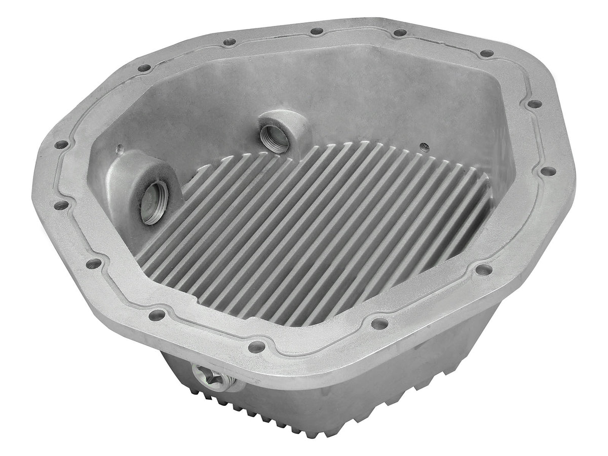 aFe Street Series Rear Differential Cover Raw w/ Machined Fins - Dodge/Ram 2003-2013 5.7L/5.9L