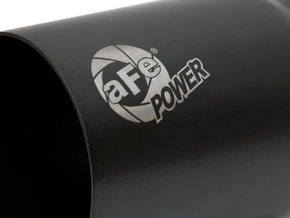 aFe MACH Force-Xp Stainless Steel Clamp-on Exhaust Tip Black Right Side Exit