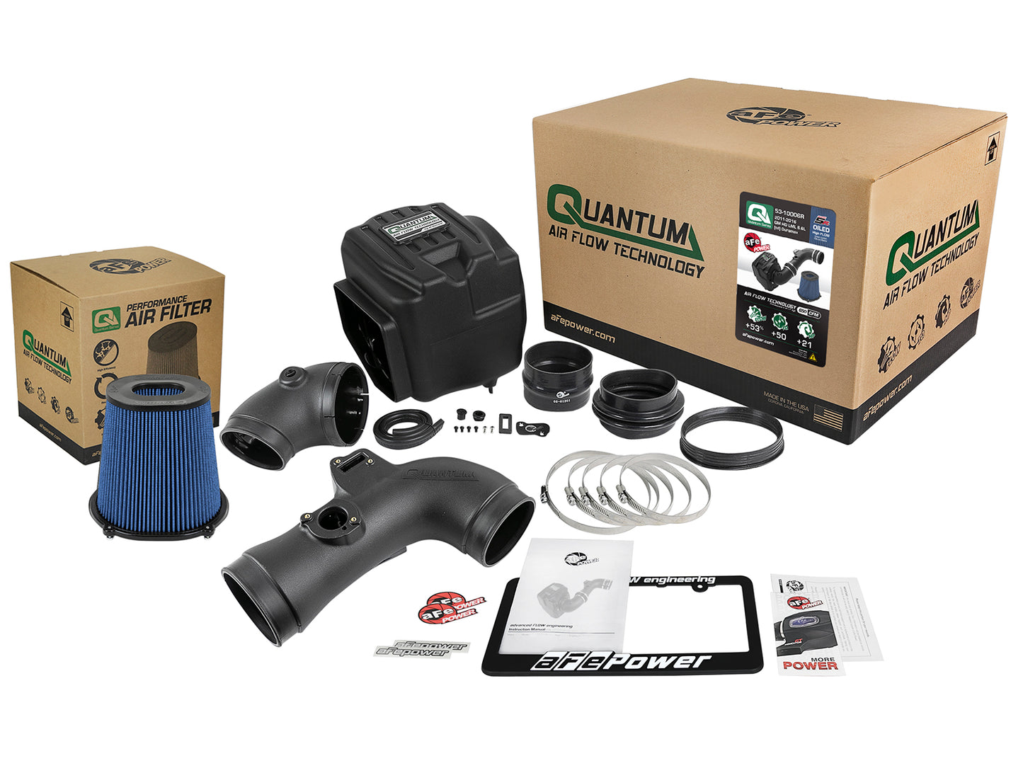 aFe QUANTUM Cold Air Intake System w/ Pro 5R Filter - Chevy/GMC 2011-2016 6.6L
