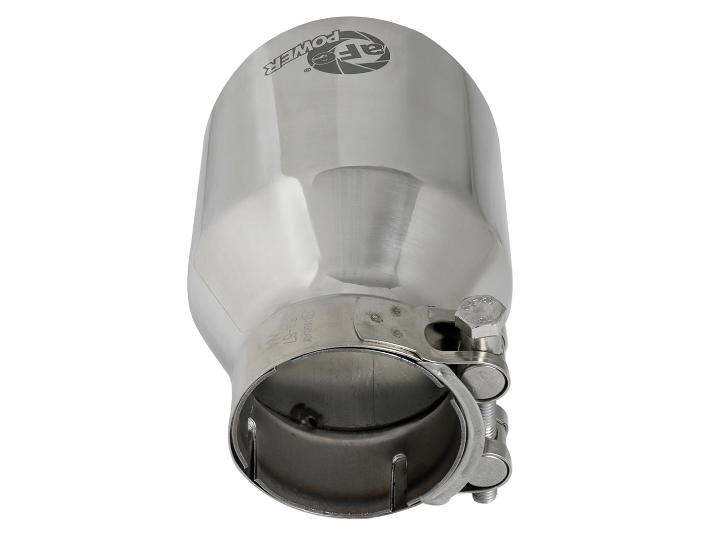 aFe MACH Force-Xp 304 Stainless Steel Clamp-on Exhaust Tip Polished - 49T25404-P06