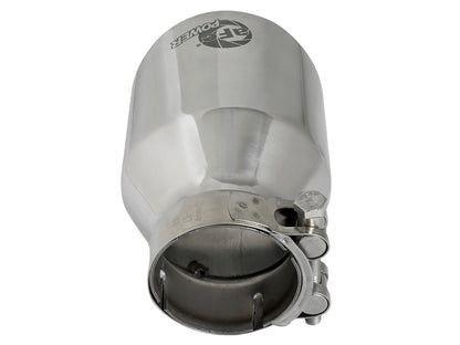 aFe MACH Force-Xp 304 Stainless Steel Clamp-on Exhaust Tip Polished - 49T25404-P06