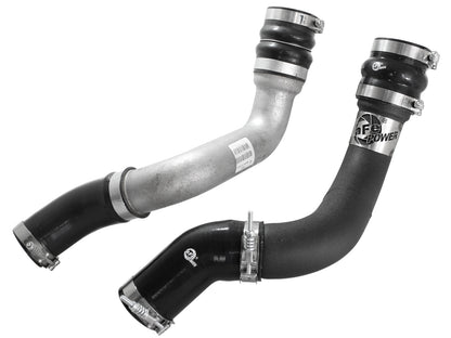 aFe BladeRunner 3 IN Aluminum Hot and Cold Charge Pipe Kit Black - Ram 2013-2018 6.7L