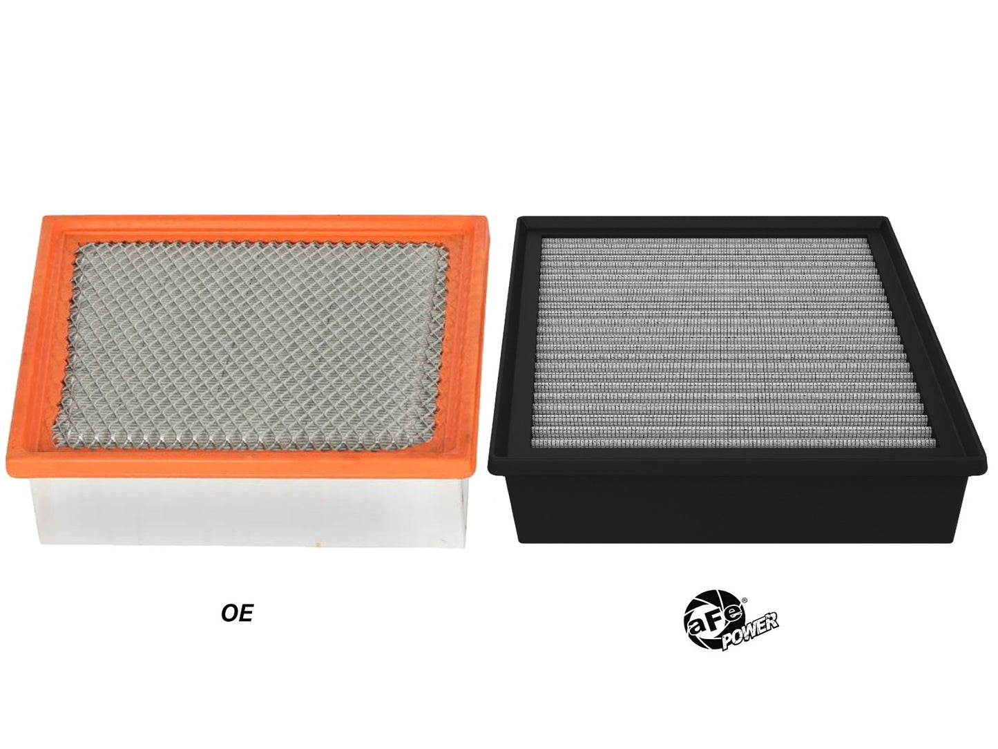 aFe Magnum FLOW OE Replacement Air Filter w/ Pro DRY S Media & Foam Pre-Filter - Chevy/GMC 2017-2019 6.6L