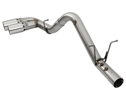 aFe Rebel XD Series 4 IN 409 Stainless Steel DPF-Back Exhaust w/Dual Polished Tips - Chevy/GMC 2017-2019 6.6L