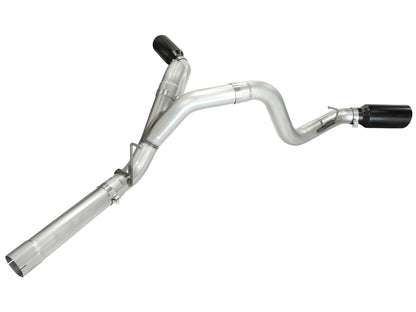 aFe ATLAS 4 IN Aluminized Steel DPF-Back Exhaust System w/Black Tip - Chevy/GMC 2011-2016 6.6L