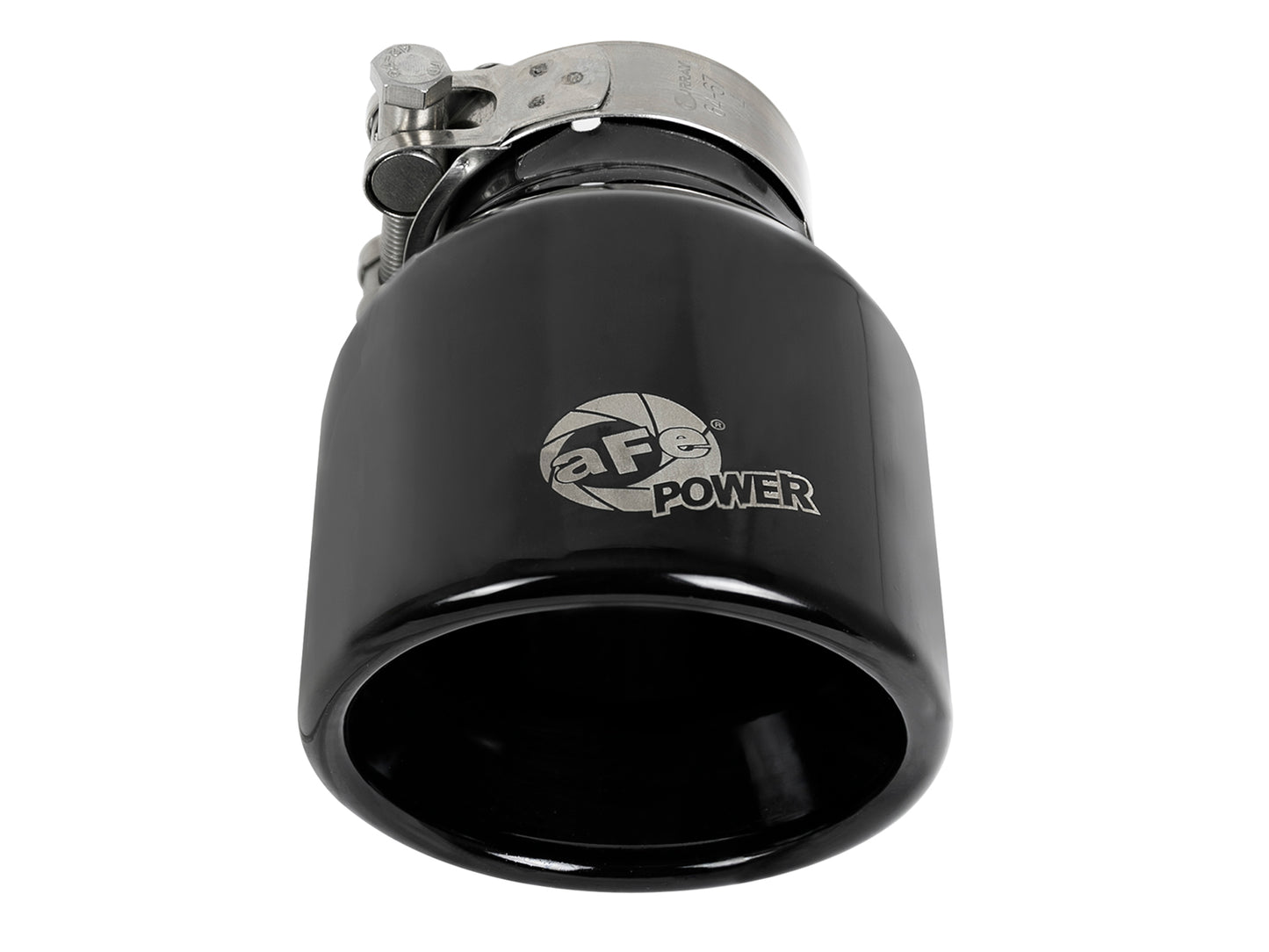 aFe MACH Force-Xp 409 Stainless Steel Clamp-on Exhaust Tip Black - 49T25404-B06