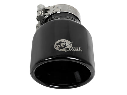 aFe MACH Force-Xp 409 Stainless Steel Clamp-on Exhaust Tip Black - 49T25404-B06