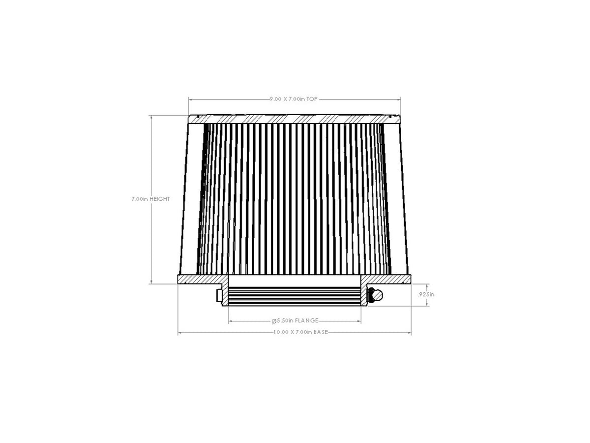 aFe Magnum FORCE Intake Replacement Air Filter w/ D2 Dura-Dry Media - 21-91080V