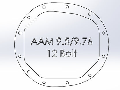 aFe Street Series AAM 9.5/9.76 Rear Differential Cover Raw w/ Machined Fins