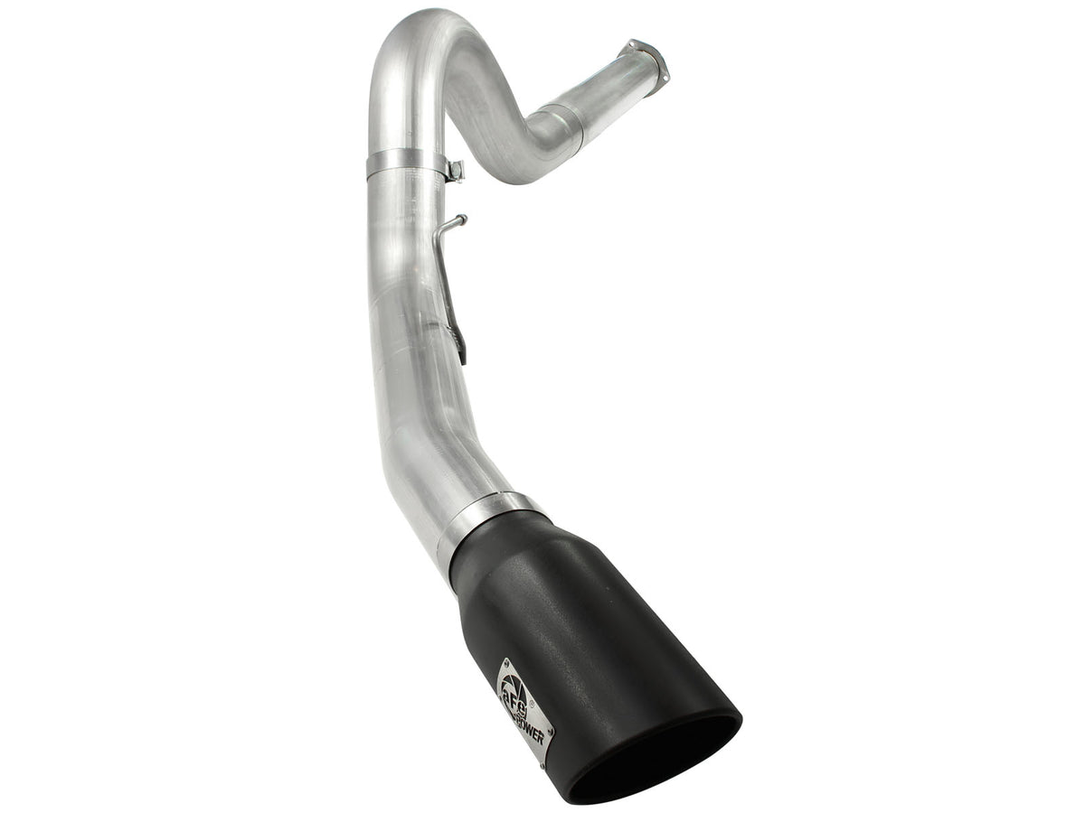 aFe ATLAS 5 IN Aluminized Steel DPF-Back Exhaust System w/Black Tip - Ford 2011-2014 6.7L