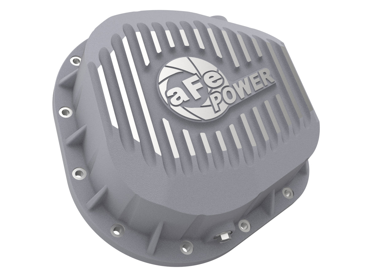 aFe Street Series Rear Differential Cover Raw w/ Machined Fins - Ford 1988-2026