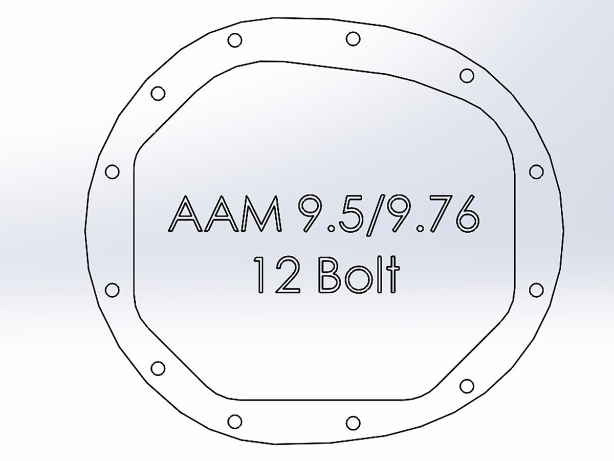 aFe Pro Series AAM 9.5/9.76 Rear Differential Cover Black w/ Machined Fins