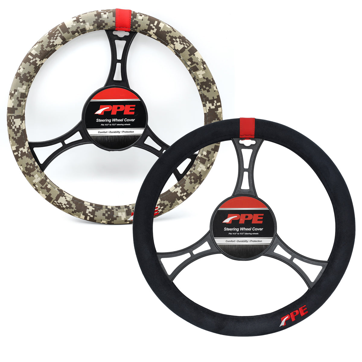 PPE Steering Wheel Cover - Digital Camo Desert Tan Fits 15.5 in steering wheels
