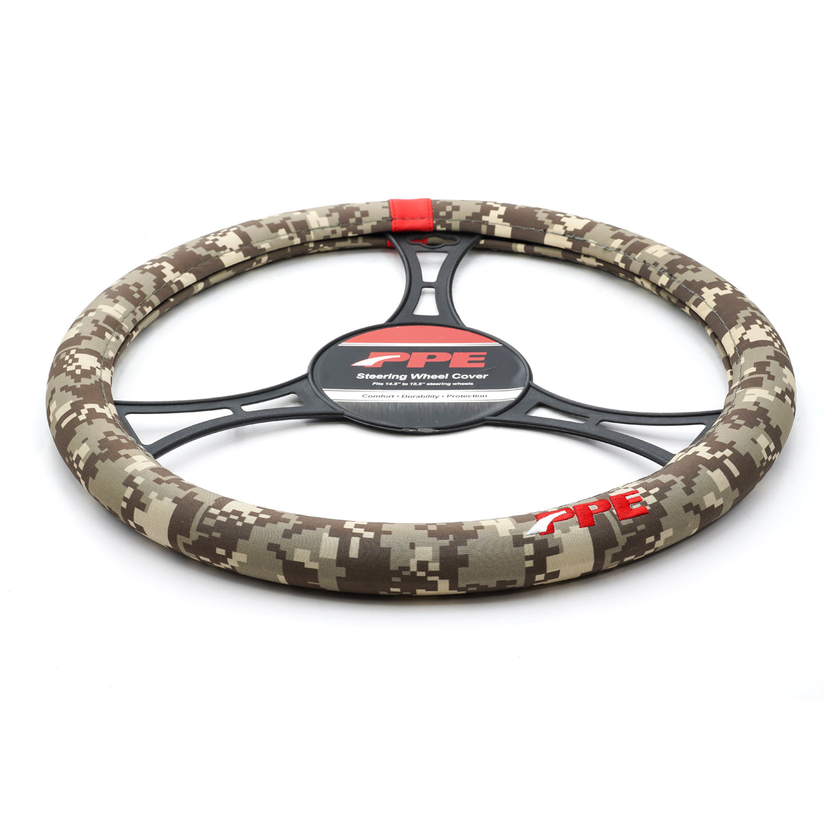 PPE Steering Wheel Cover - Digital Camo Desert Tan Fits 15.5 in steering wheels