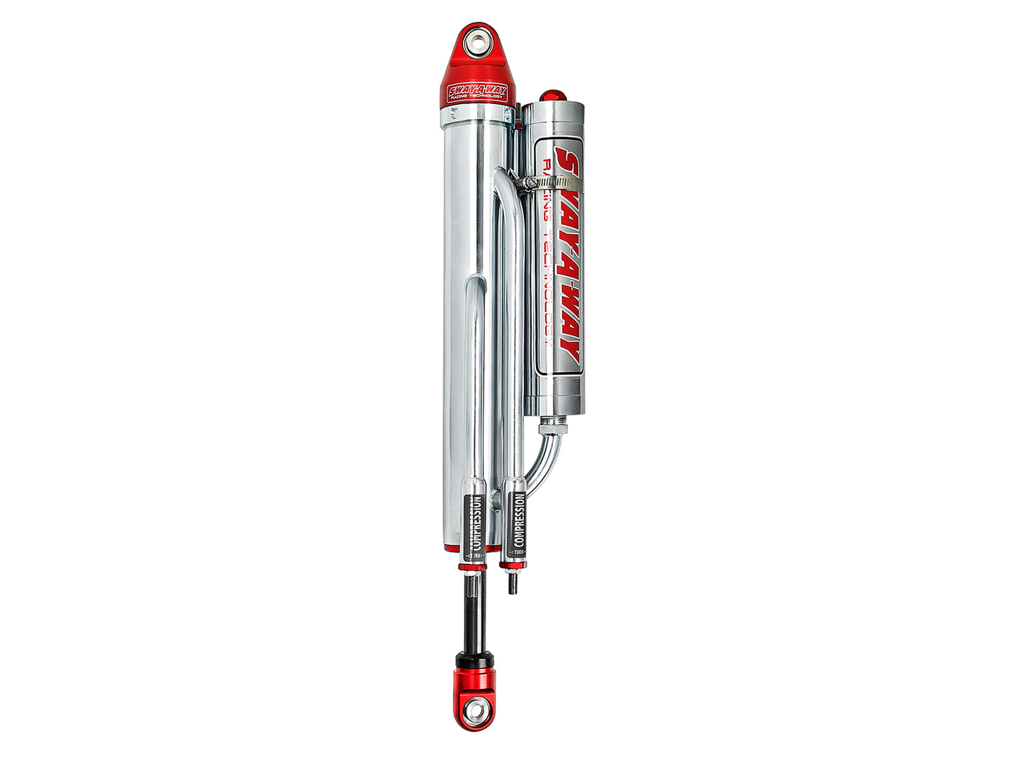 aFe Sway-A-Way 2.5 Bypass Shock 3-Tube w/ Piggyback Res. Left Side - 12 IN Stroke
