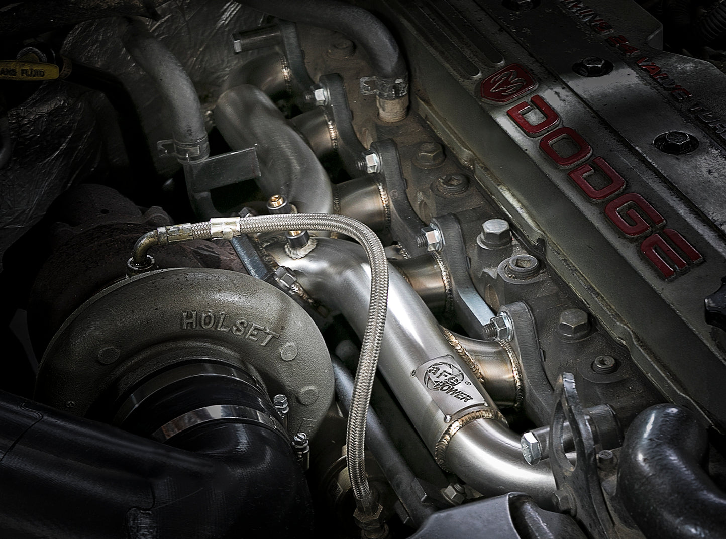 aFe Twisted Steel 304 Stainless Steel Header and (T3) Turbo Manifold