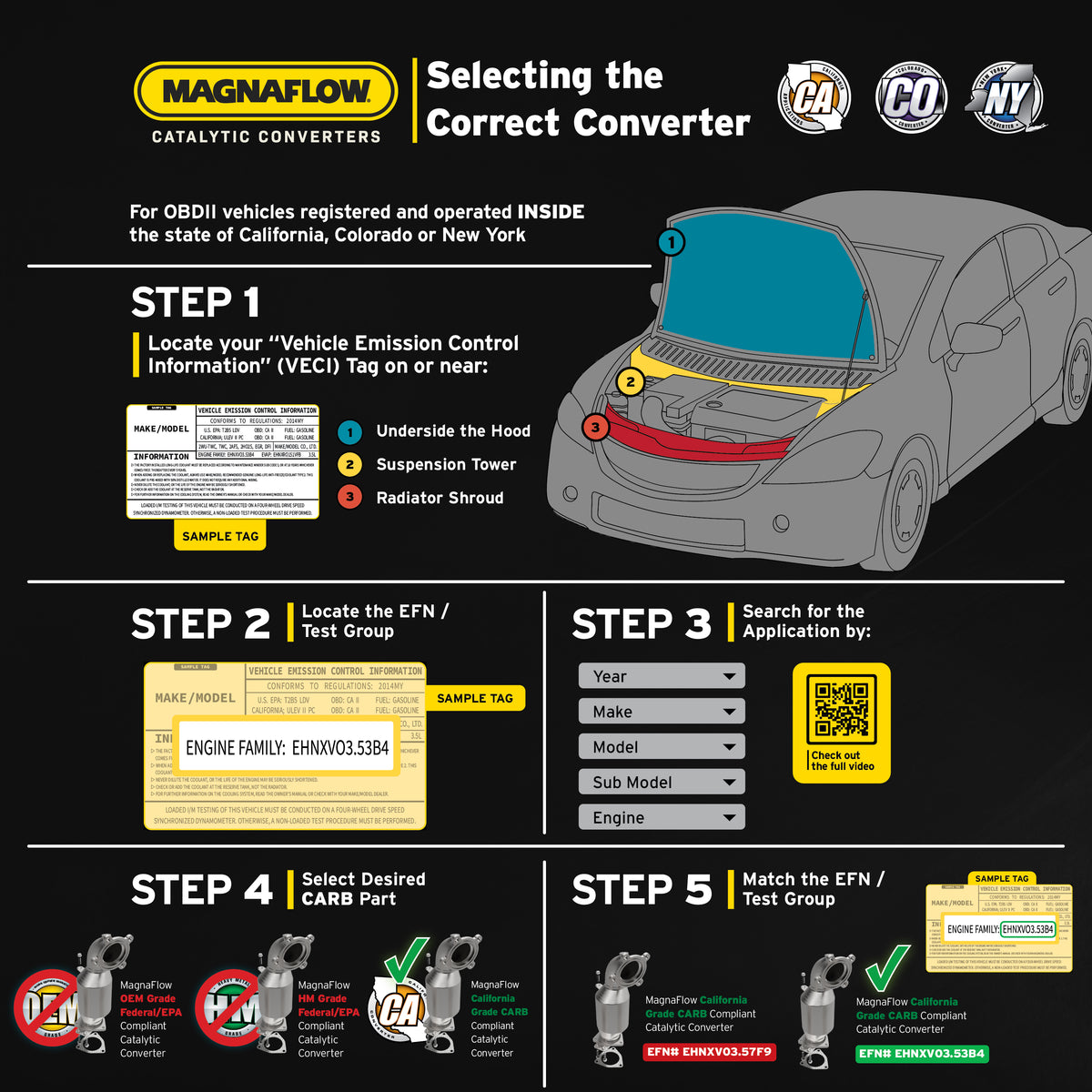 MagnaFlow California CARB Direct-Fit Catalytic Converter 4451201