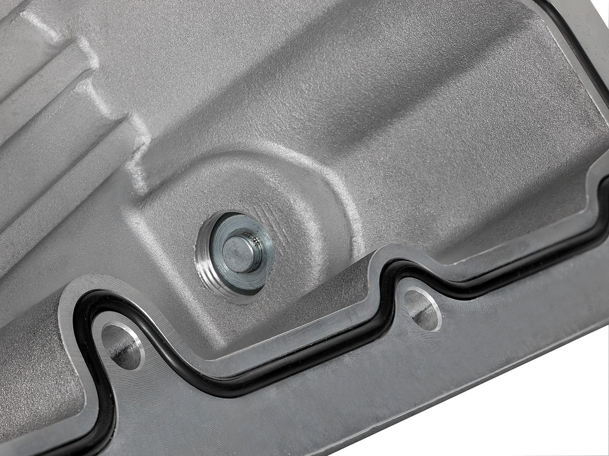 aFe Pro Series Engine Oil Pan Black w/ Machined Fins - Ford 2011-2026 6.7L