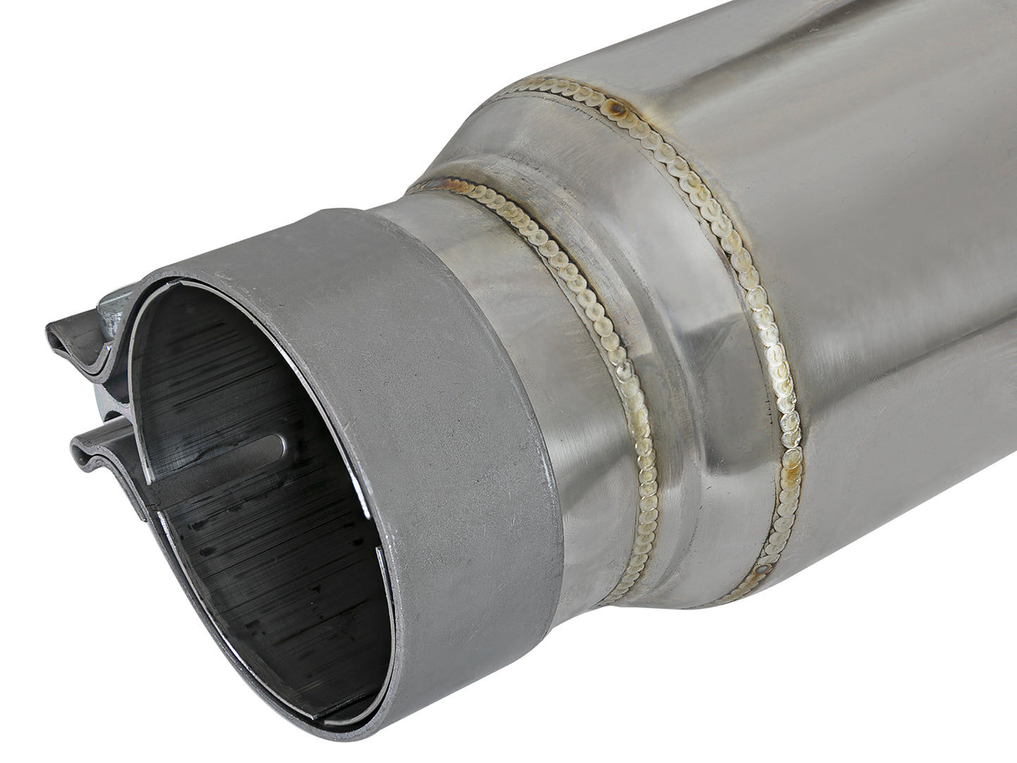 aFe MACH Force-Xp 304 Stainless Steel 3 IN Inet/Outlet Resonator 12 IN L